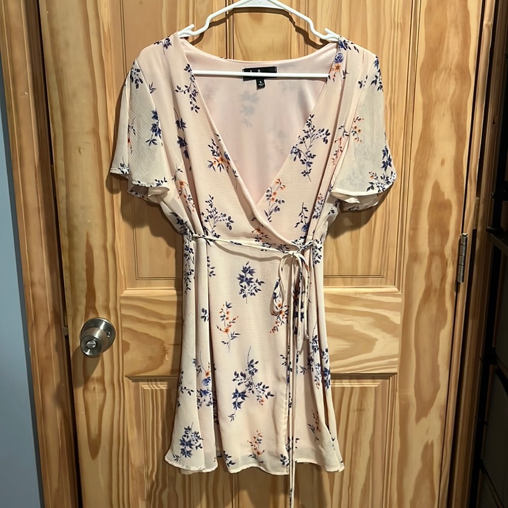 Floral wrap dress